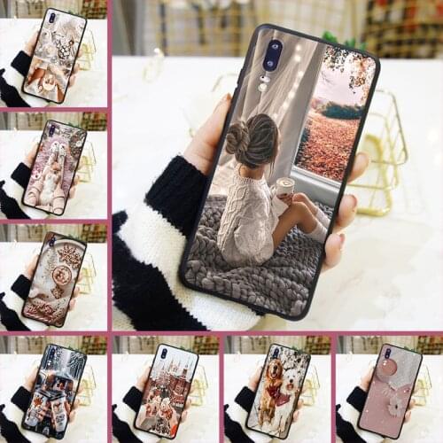 Soft TPU Case For Huawei P7 P8 P9 Lite Mini 2017 Girl Dog Silicone Back Cover For Huawei P20 Lite Pro P9 P10 Plus P Smart Cases