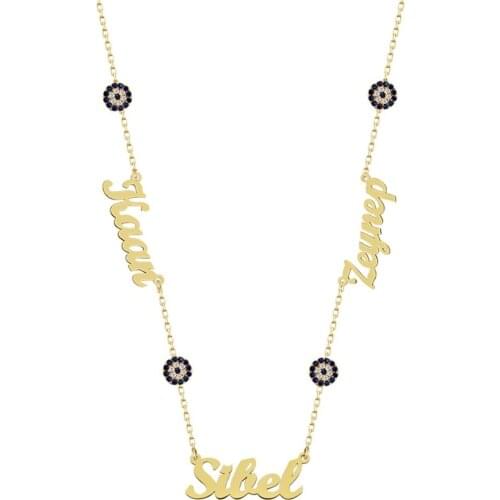 Personalized Infinity Model Name Post Silver Plate Necklace DN238