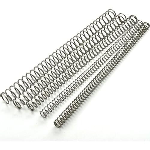 1PCS 304 Stainless Steel Compressed Springs, Wire Diameter 4mm, Outer Diameter 25/30/35/40mm, Free Length 305mm