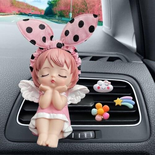 Cute and creative Annie car air freshener car perfume aroma diffuser interior accessories girl car decoration birthday gift
