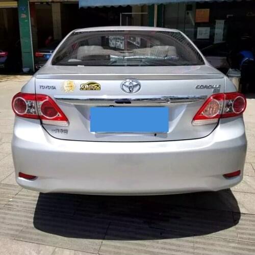 For Toyota Corolla 2007 2008 2009 2010 2011 2012 2013 Spoiler High Quality ABS Material Primer Color Car Rear Wing Decoration