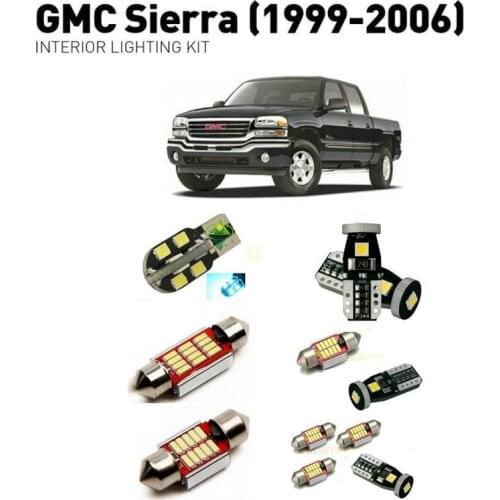 Led interior lights For GMC sierra 1999-2006 15pc Led Lights For Cars lighting kit automotive bulbs Canbus