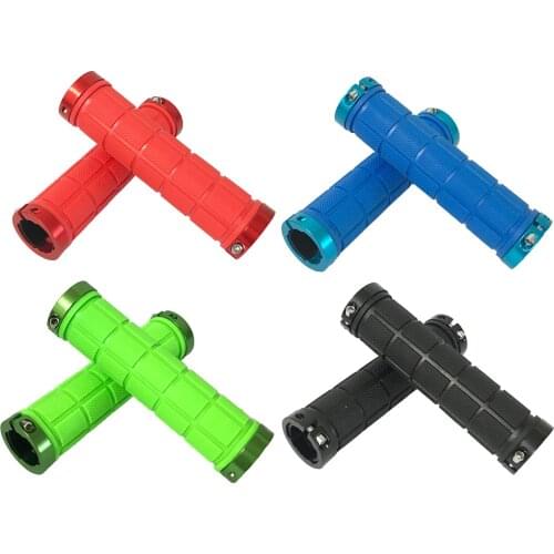 Bicycle Double Lock On Handlebar Grips Bike Handle Bar Grippers Hand Sleeve