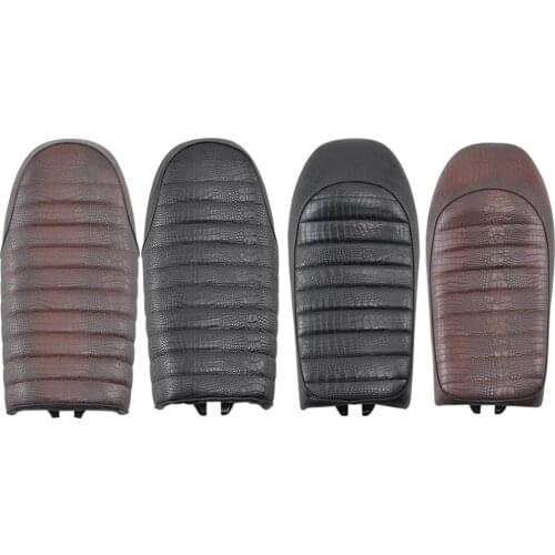 Motorcycle Vintage Cafe Racer Seat Retro Flat Pan Saddle Two-Up Seat For Honda Yamaha Kawasaki Suzuki BMW Universal