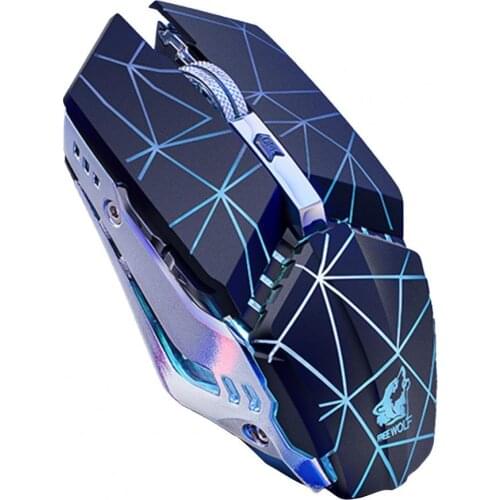 X11 6 Buttons ABS 2.4GHz Rechargeable Mechanical Wireless Laptop Computer Mouse