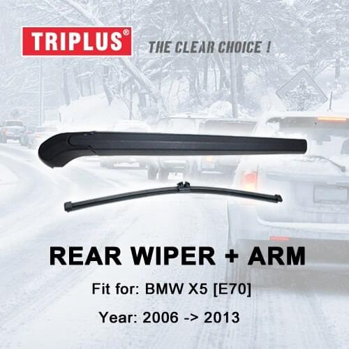 Rear Wiper Arm with Blade for BMW X5 E70 (2006-2013) 1pc 15" 380mm, Rear Wiper Arm & Rear Wiper Blades