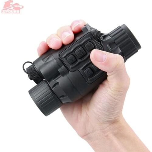ZIYOUHU 720P Infrared Night Vision Scope IR Flashlight Digital Monocular Telescope Night Scout Viewing CCD Digital Hunting Scope