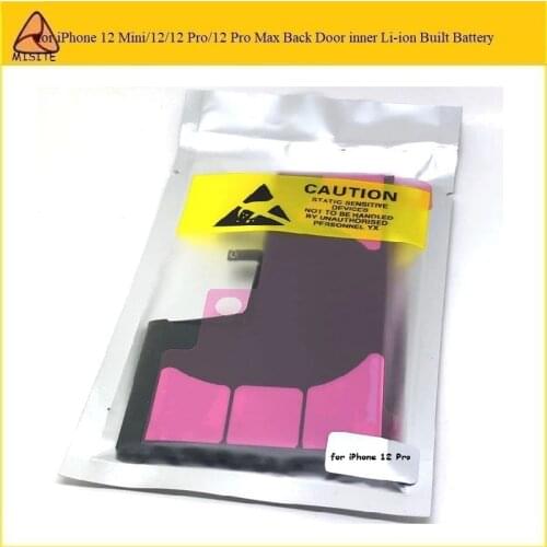 1Pc Replacement Bateria for Apple iPhone 12/12 Pro inner Li-ion Built Back Door Housing Cover Battery for iPhone 12 Pro Max