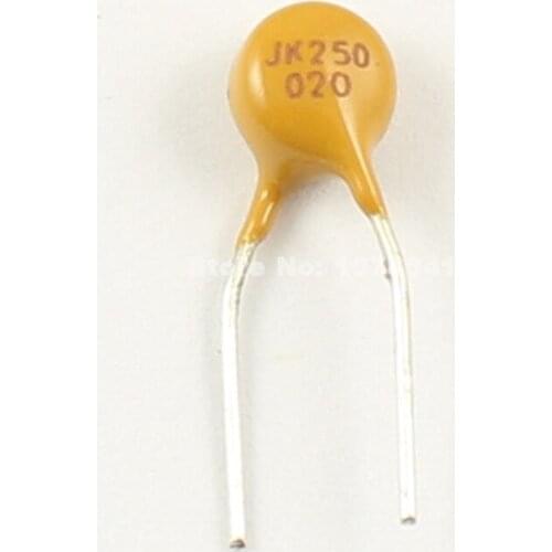 10pcs JinKe Polymer PPTC PTC DIP Resettable Fuse 250V 0.02A 20mA JK250-020