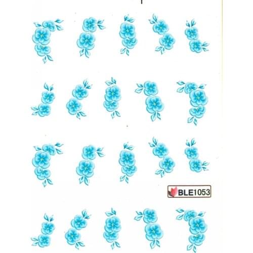 11 PACK/ LOT WATER DECAL NAIL ART NAIL STICKER FLOWER HEART WOODEN JIN FOREIGN ROOT OF BALLOON FLOWER BLE1049-1059