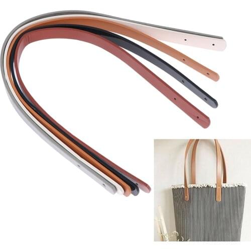 2pcs Bag Belt Detachable PU Leather Handle Lady Shoulder Bag DIY Replacement Accessories Handbag Strap Handle Strap Band