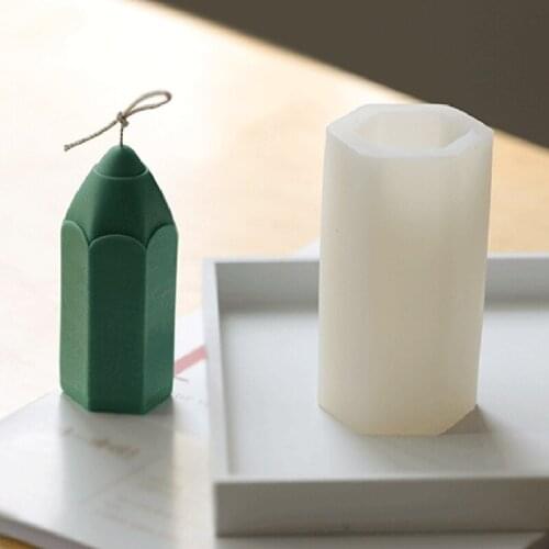 3D Pencil Silicone Mold Candle Molds Cake Decorating Sugar Chocolate Fondant Mould DIY Clay Making Tools
