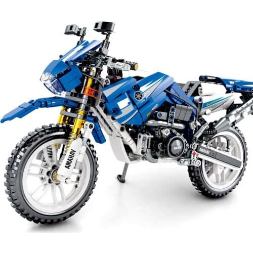 City Science And Technic Series Motorcycle Model Educational Building Blocks Toys For Kids DIY Present Small Bricks Sembo 701702