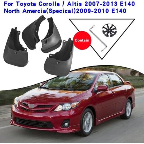 Car Fender Accessories For Toyota Corolla 2008 Altis E140 2007-2013 Mudguards Splash Guards Fender Mudflaps Car Fender Mud Flaps