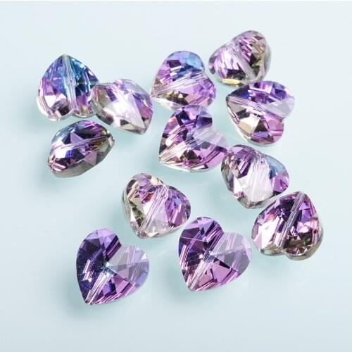 New colors 10mm 14mm Heart Shape Beads for DIY Jewelry Making