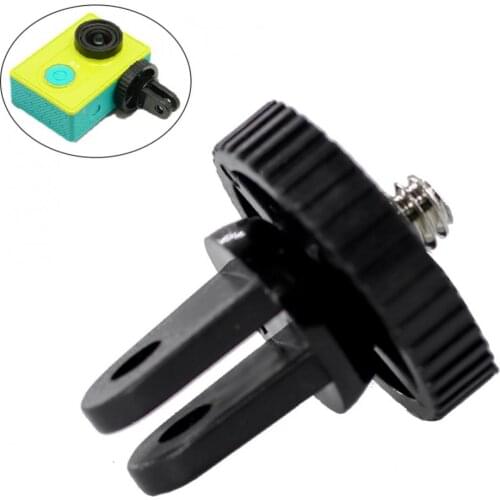 Black Tripod Mount Adapter 1/4 Screw Head Adapter Fit for GoPro Hero 8 7 6 5 Fit for DJI Action Camera DSLR DV Accessories Kits