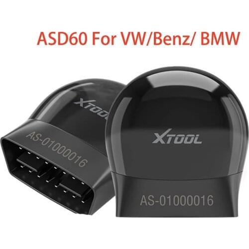 XTOOL ASD60 For VW For BMW For Benz OBD2 Code Scanner All Systems OBDII Diagnostic Tools With 15 Reset Functions For Android/IOS
