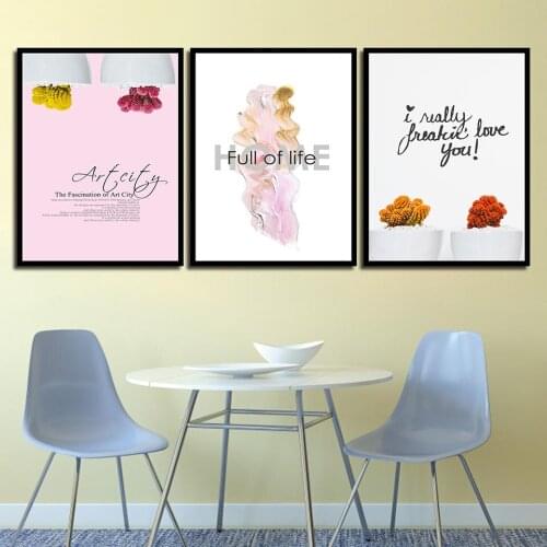 Pink Pineapple Plant Canvas Painting Nordic Simple Poster Hd Print Home Decoration Modern Wall Art Flower Plant Picture