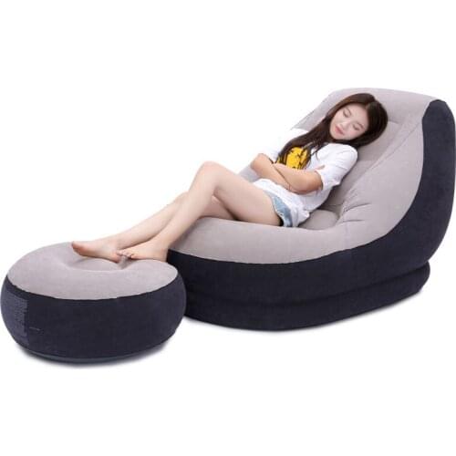 Lazy Couch Tatami Inflatable Sofa Creative Small Apartment Seat Single Cute Folding Recliner Bed