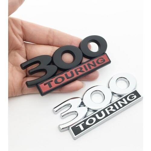 3D Metal Sticker 300 Touring Logo Badge Emblem Car Body Trunk Decoration For Dodge Jeep Chrysler Viper GTS 2019 Vespa GTS