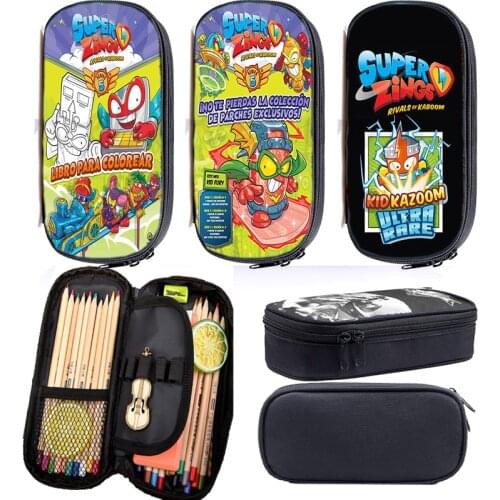 Multifunction SuperThings Pencil Case Pen Bag Large Capacity Pencilcase Makeup Case Kids Sotrage Bags SuperZings School Pen Case