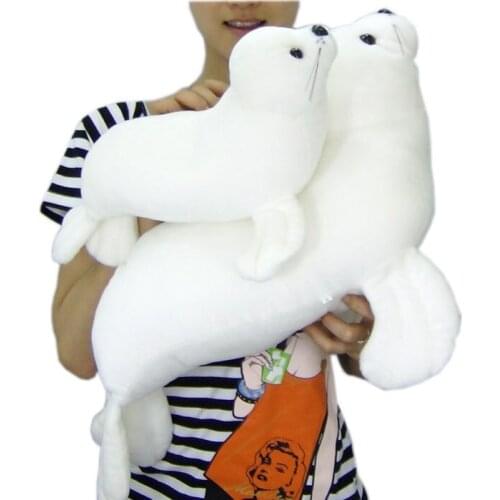 Stuffed toy cartoon seal doll ,white seal plush toy,soft throw pillow home decoration birthday gift h2844