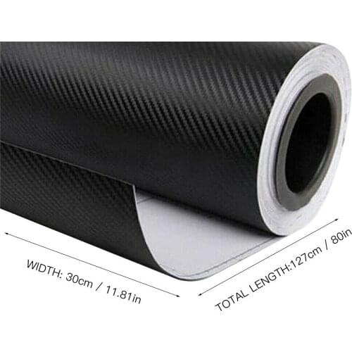 Film Car Sticker Foil Inner Waterproof Decals Fender Replacement Black