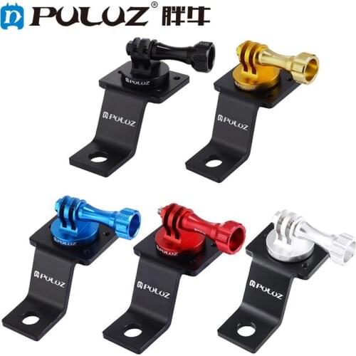 PULUZ Aluminum Alloy Motorcycle Fixed Holder Mount Tripod Adapter for Go Pro 5 Session