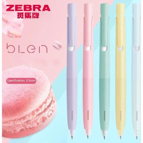 2Pcs Japan Zebra JJZ66 Macaron Limited Gel Pen Blen Quick-drying Low Center Of Gravity Vibration Reduction Push Pen 0.5mm