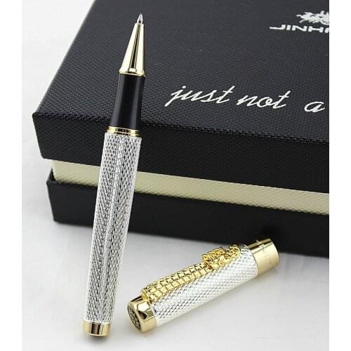 JINHAO 1200 Metal Roller Ball Pen Business Executive Ballpoint Pens for Writing Stationery Office School Supplies