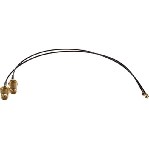 SHGO HOT-2 pcs. WLAN Antennas Pigtail HIROSE u.fl SMA Box adapter cable IPEX RSMA 20cm