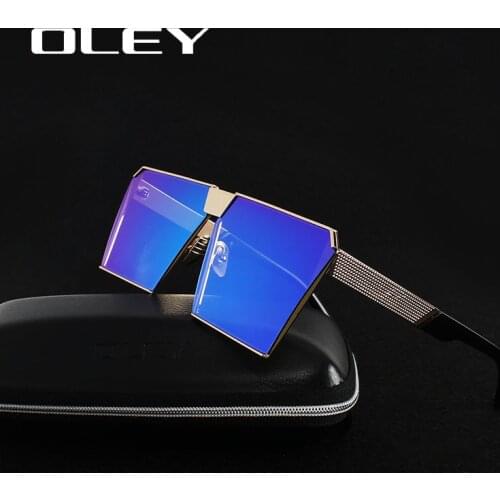 Top Fashion Square Sunglasses Flat Coating Glasses For Men Luxury Oversized Women Stylish Panel Lens Retro Goggles Y6917