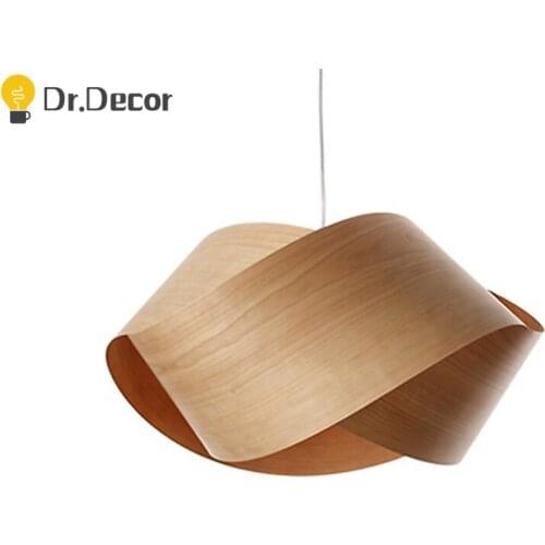 Modern LED Wood Pendant Lights Lighting Bar Bedroom Living Room Restaurant Kitchen Hanging Lamp Bedside Pendant Lamp Luminaries
