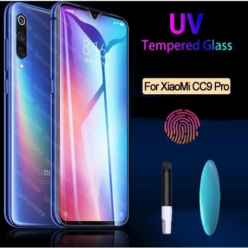 UV Glue Sceen Protector For Xiaomi Mi CC9 Pro Liquid UV Tempered Glass For Xiaomi Redmi note 7 8 Mi CC9 E Redmi k20 Pro 7A 8A A3