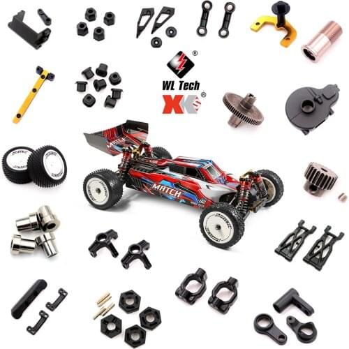 WLtoys 104001 1/10 RC Car Spare Parts Set Swing Arm Axis Motor Heat Sink Steering Rod Reduction Gear Seat Flange Shaft Sleeve