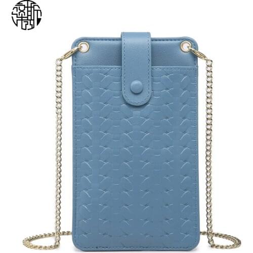Zenos Trendy Mix Pattern Small Messenger Shoulder Mini Purse Pu Leather Mobile Phone Bag