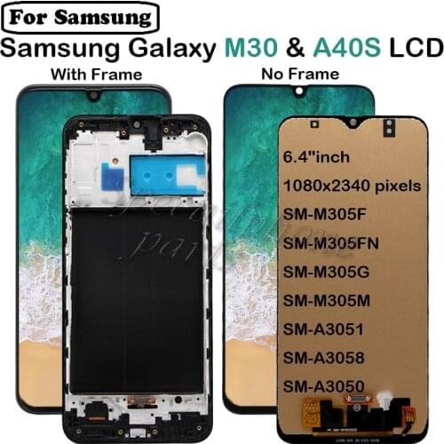 Super Amoled Incell LCD For Samsung Galaxy A40S M305F M30 LCD Display With Touch Screen Digitizer Assembly with Tools