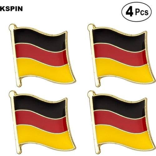 Germany Flag Pin Lapel Pin Badge Brooch Icons 4pcs
