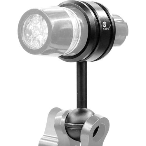 Diving 1" Ball Head to Ys Head Clip Arm / Flashlight Ballhead Clamp Fixed Clip for Gopro for Osmo Camera Light Underwater Diving