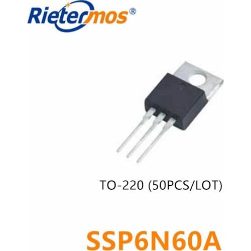100pcs SSP6N60A SSP6N60 6N60 TO-220 HIGH QUALITY
