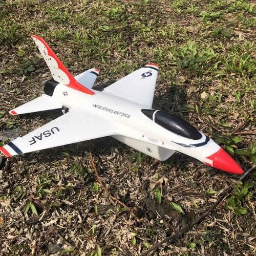 35mm Micro RC Jet F16 White Unassembled Kit