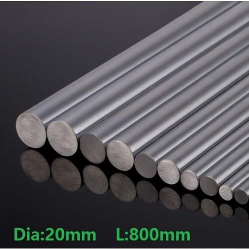 4pcs/lot 20mm linear shaft 800mm long 20x800mm chromed plated shaft hardened shaft steel rod bar CNC parts