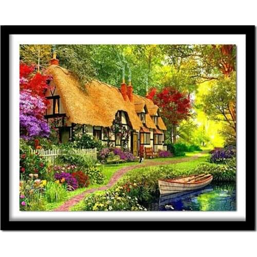 Diamond embroidery 3D Diy diamond paintings drill rhinestone Hand made needlework By numbers Pastoral life pictures zx