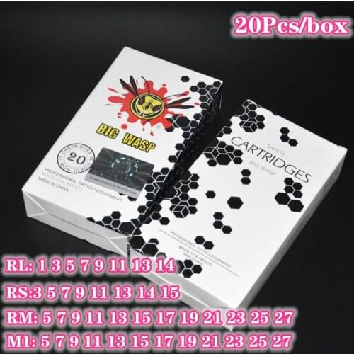 Bigwasp White Standard Tattoo Cartridge Needle For Tattoo Rotary Machine RL/RS/RM/M1 20PCS/box Free Shipping