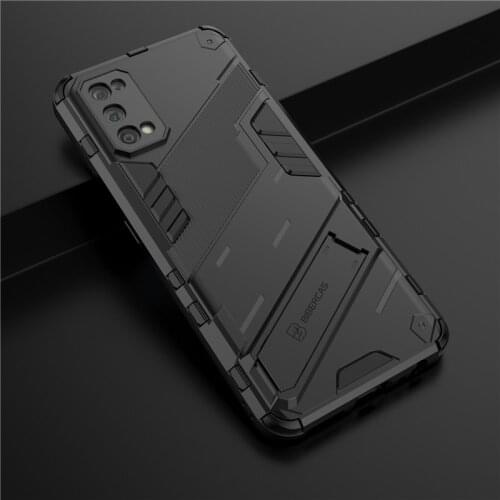 For Oppo Realme 7 Pro Case Realme 7 Pro Cover Shockproof TPU Bumper Table Stand Camera Protect Armor Hard PC Phone Case Realme 7