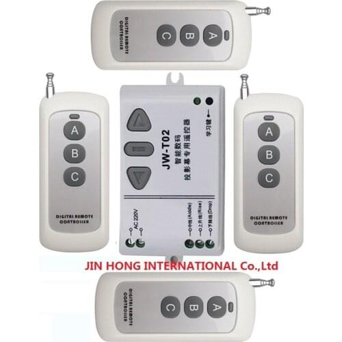 AC 220V Remote control/Motor reversing controller RF Wireless Remote Control Switch System,315MHZ or 433MHZ UP&DOWN and 5pcs