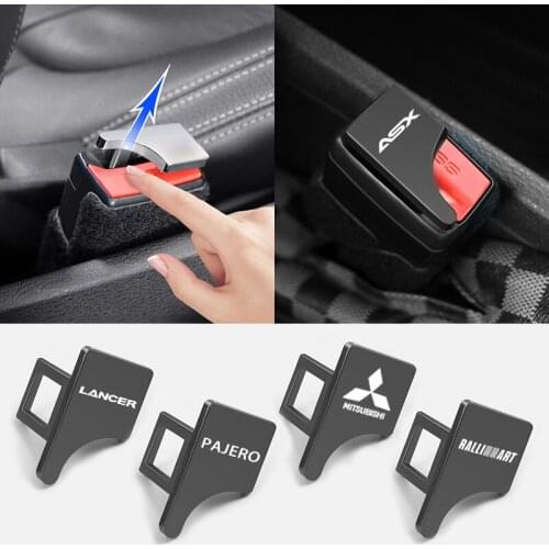 For Mitsubishi asx lancer outlander pajero Accessories Hidden Car Safty Seat Belt buckle clip 1pcs