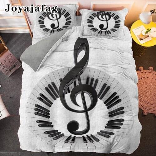 Piano Keyboard Bedding Set Single Double King Queen Size Comforter Cover With Pillowcase Musical Note Soft Fabric Duvet Covers