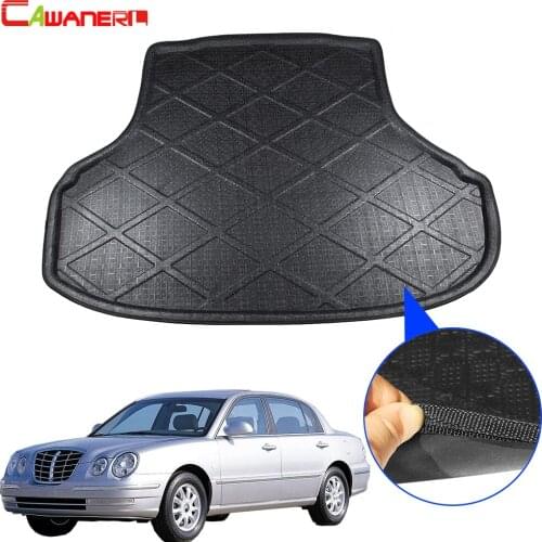 Cawanerl Car Tail Trunk Mat Tray Boot Liner Rear Floor Cargo Pad Luggage Mud Protector Carpet For Kia Opirus