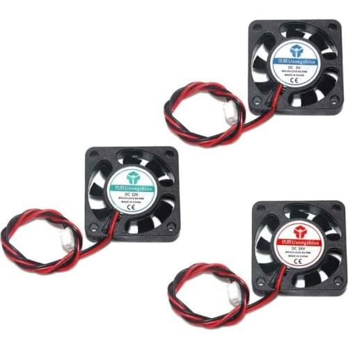 Computer Cooler CPU Cooler DC 5V/12V/24V Computer CPU Cooler Mini 4010 Cooling Fan 40x40x10mm Small Exhaust Fan for Ender 3 CR